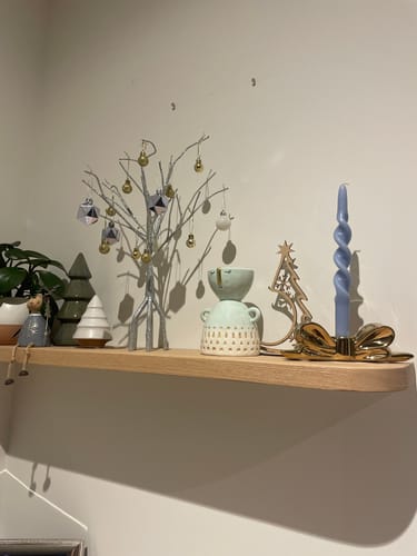 Customer photo review of Curved Floating Shelf