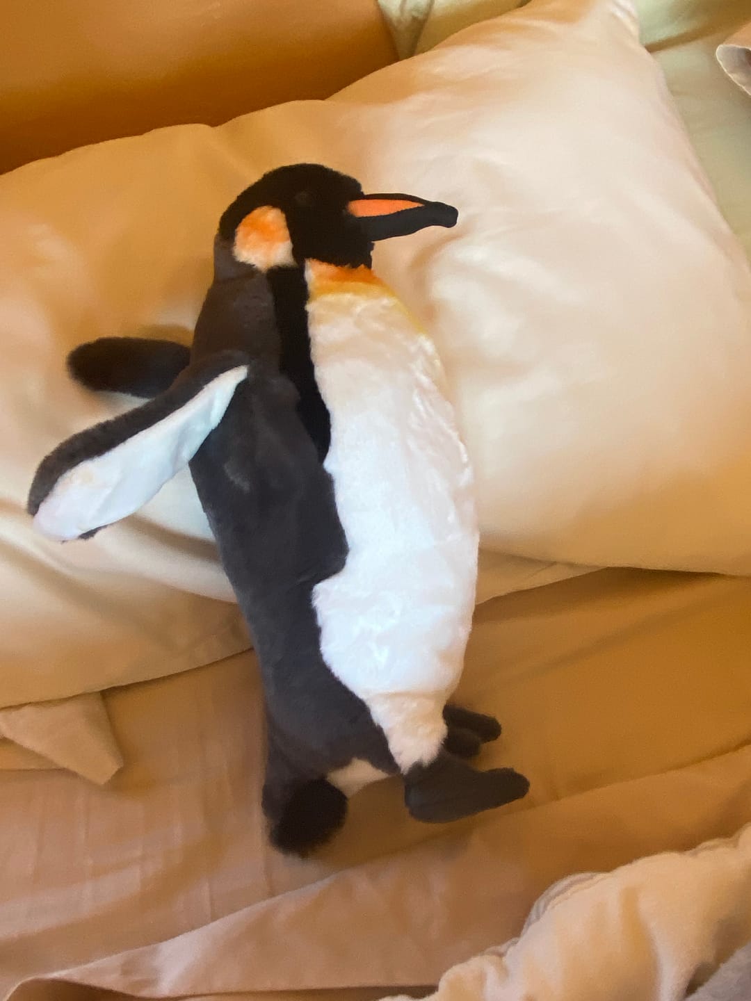 Customer photo review of King Penguin Bird Soft Stuffed Plush Toy