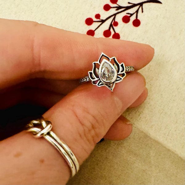 Customer photo review of 2026 Begin Again Sterling Silver Lotus Ring
