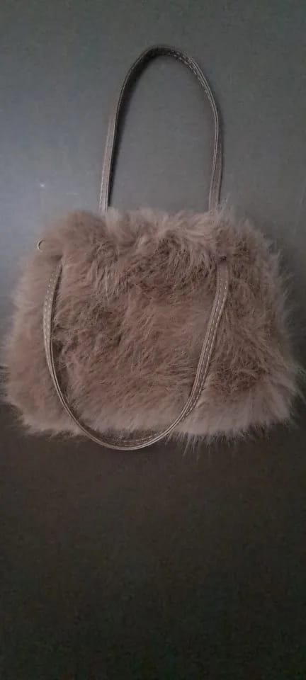 Customer photo review of Maricar Faux Fur Crossbody Bag