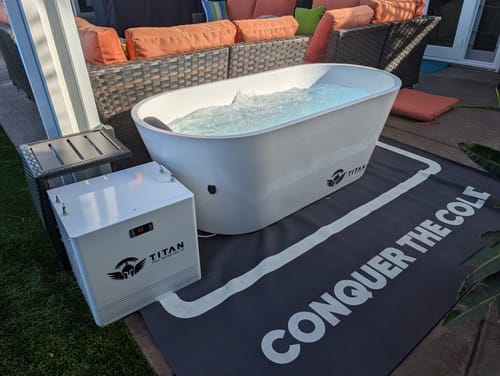 Customer photo review of Apex Acrylic Cold Plunge Tub + Chiller Bundle