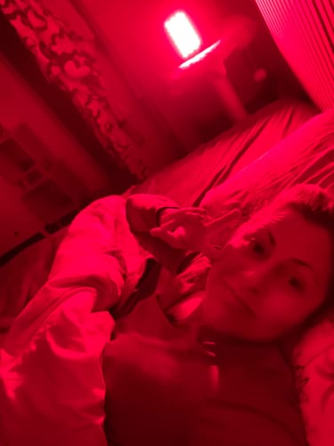 Customer photo review of Red & Infrared Light Therapy Panel