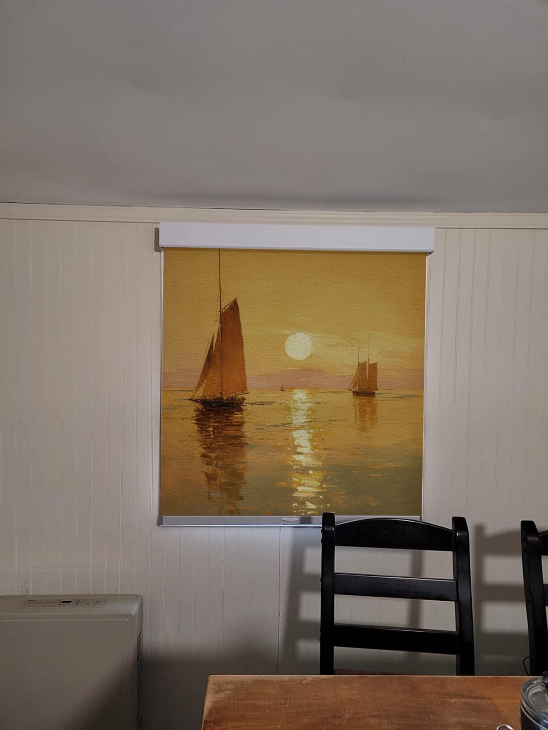 Customer photo review of Custom Printed Roller Shades
