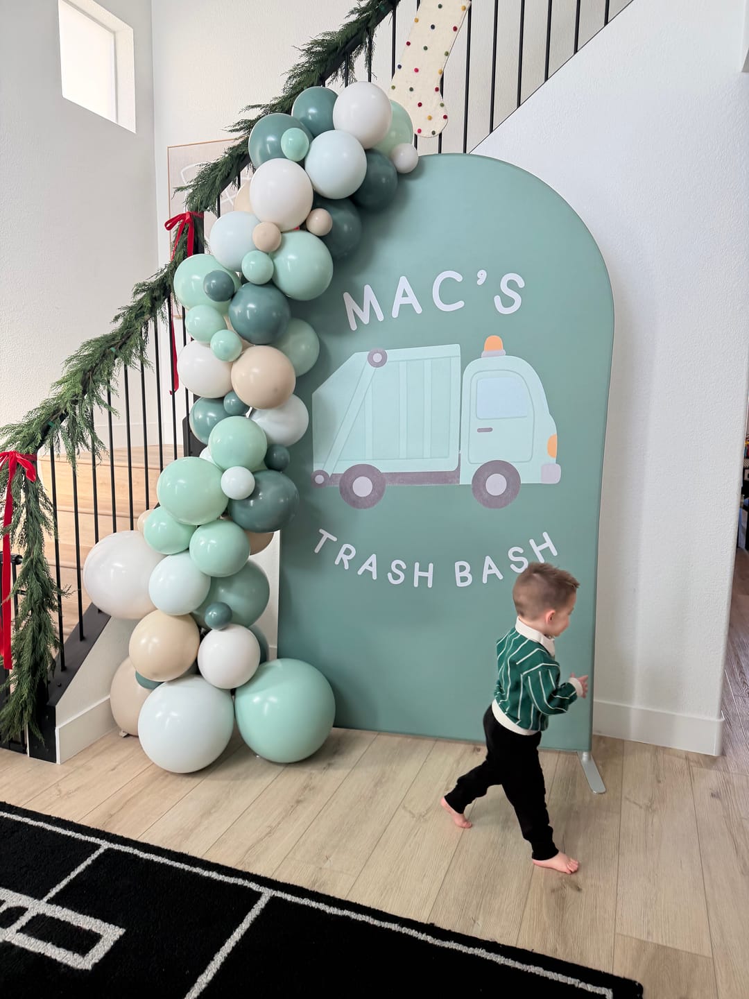 Customer photo review of Customization Birthday Wedding Baby Shower Bridal Decade Party Arch Backdrop Wall Cloth Cover