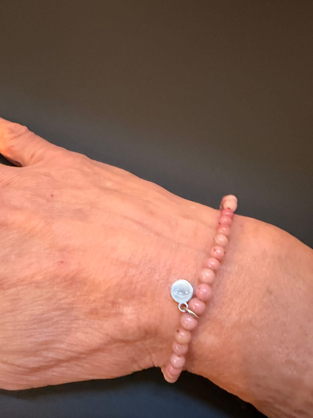 Customer photo review of Rhodonite Bracelet Mini