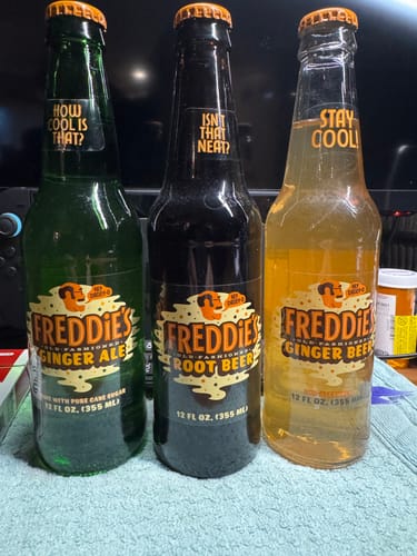 Customer photo review of Freddie's Old Fashioned Ginger Ale (12oz x 6 pk)