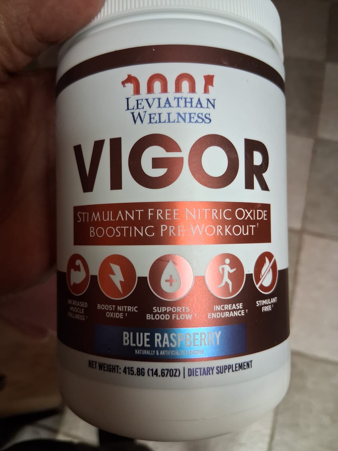 Customer photo review of Vigor 2.0 - Stimulant Free Pre-Workout