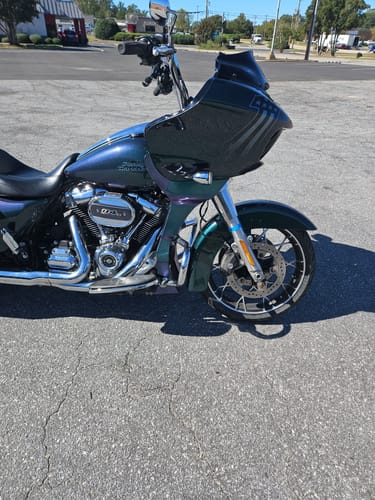 Customer photo review of HR3 Black Denim Spoiler Kit For Harley 2017-Later FLTRX, FLTRXS, FLTRXST models