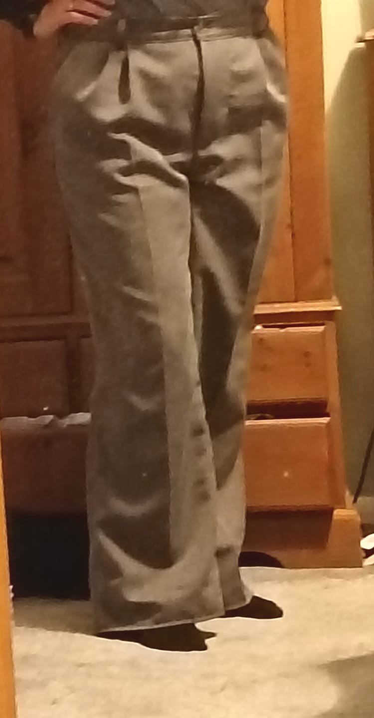 Customer photo review of Muted Herringbone Suiting Fabric
