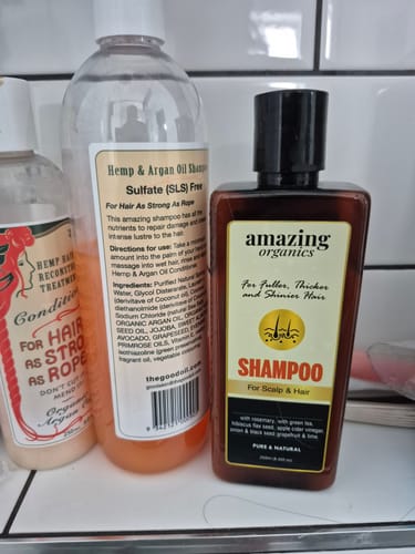 Customer photo review of Natural Hair Shampoo