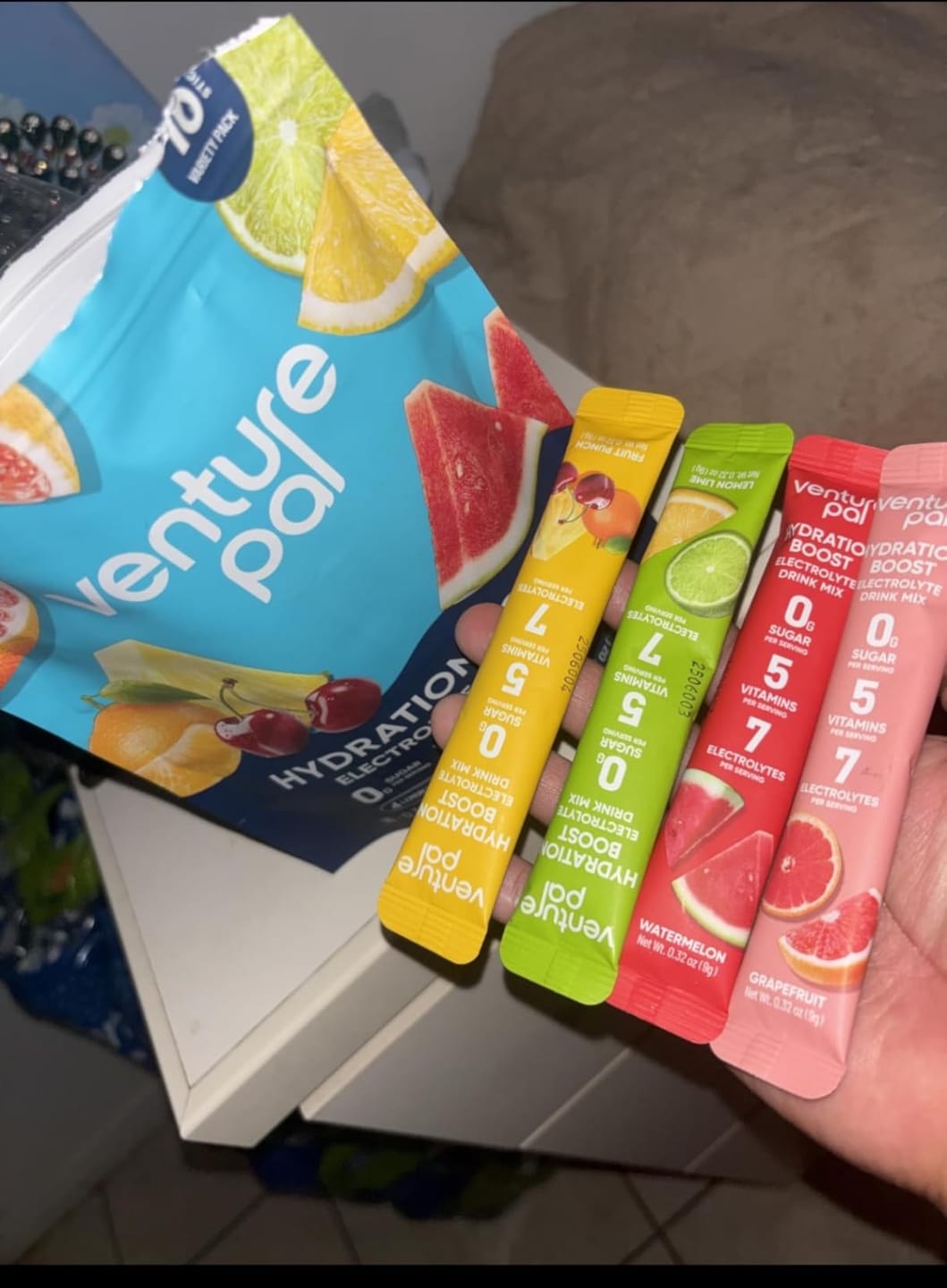 Customer photo review of Sugar Free Electrolyte Powder Packets