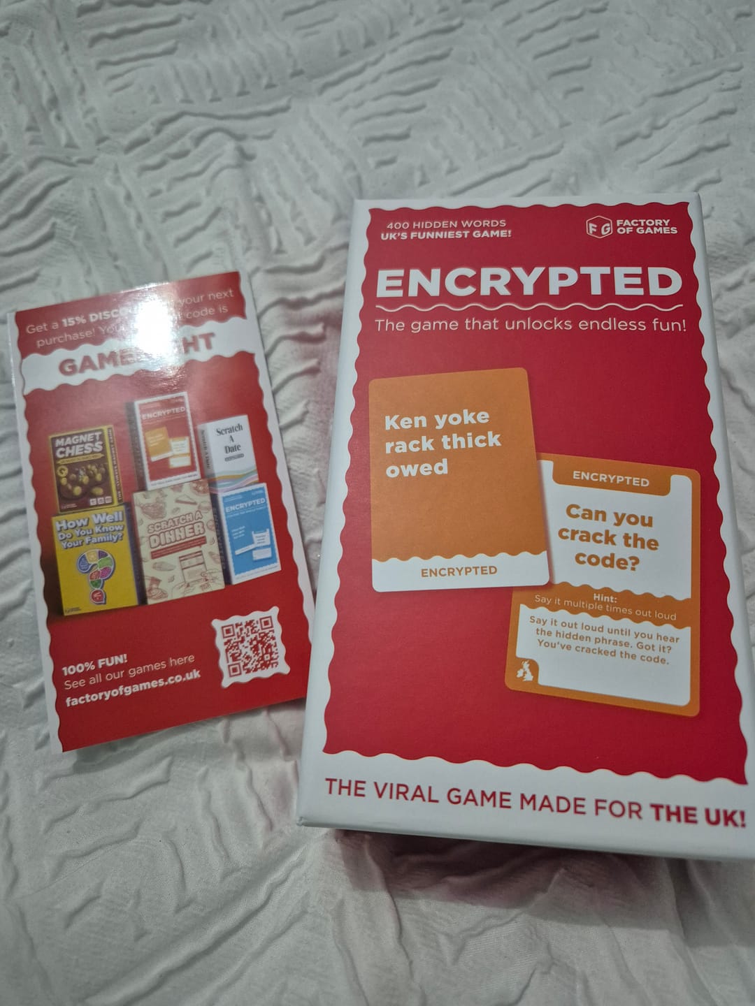 Customer photo review of Encrypted | UK Edition