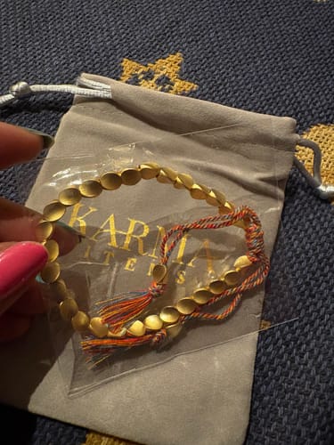 Customer photo review of Tibetan Bracelet of Fortune