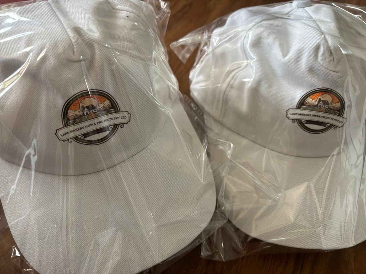 Customer photo review of Customized Caps | Customized With Your Company Logo | PrintMine.in