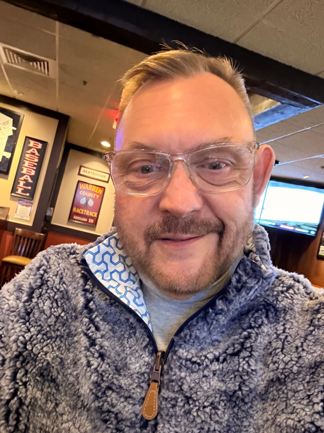 Customer photo review of Reversible Sherpa 1/4 Zip