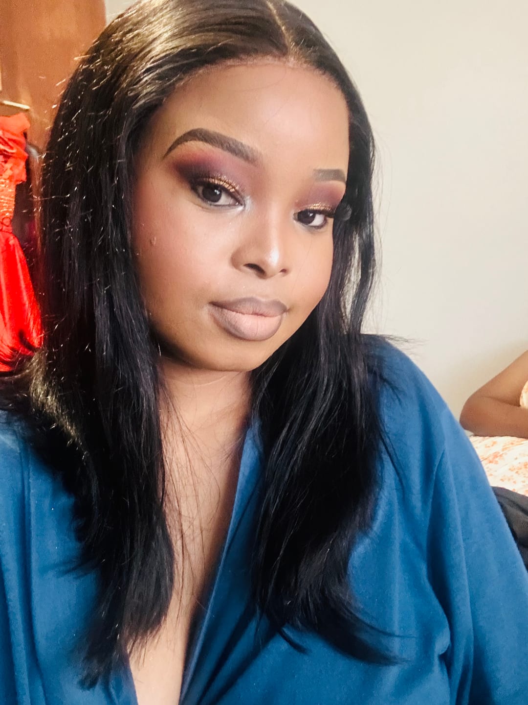 Customer photo review of Double Drawn Glue-less Pre- Bleached Bob 8 Inch - 14 Inch With 5 X 5 Closure