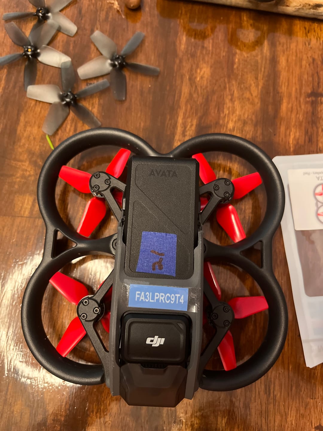 Customer photo review of DJI Avata 4-blade Upgrade Propeller Set x4 Red