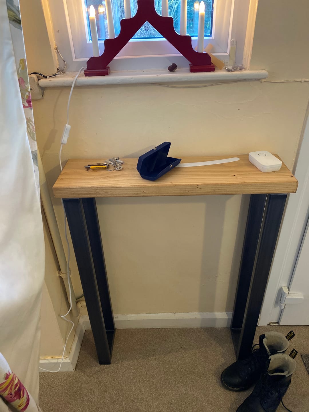 Customer photo review of Rustic Console Table  | 20cm Depth