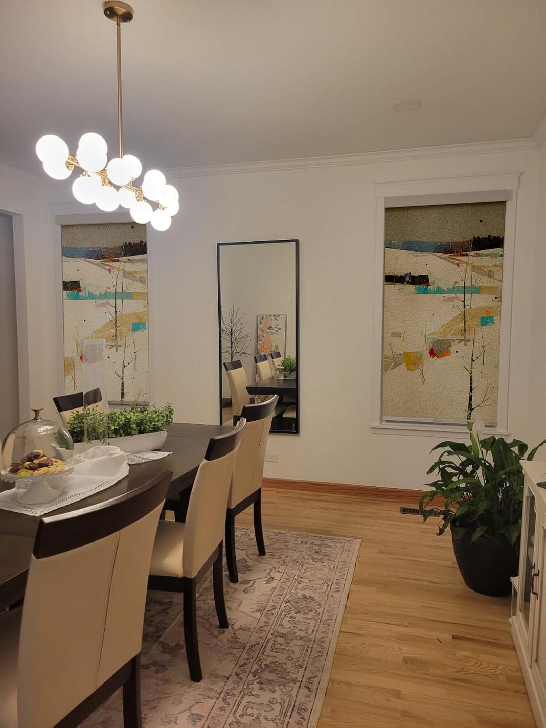 Customer photo review of Custom Printed Roller Shades