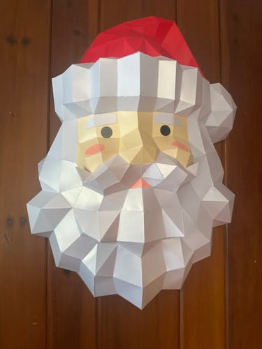 Customer photo review of Santa Wall Art