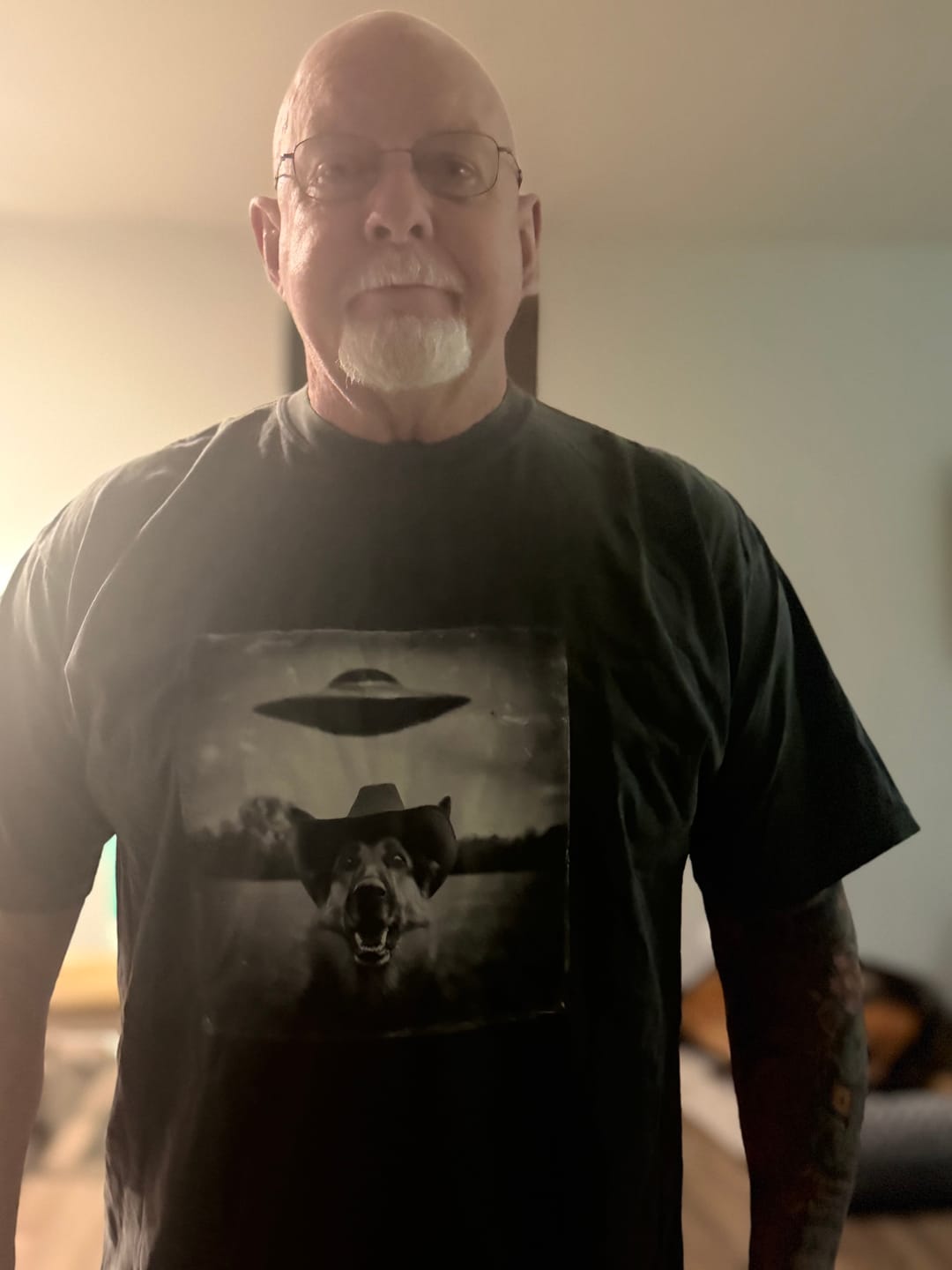 Customer photo review of German Shepherd Dog Funny Shirt