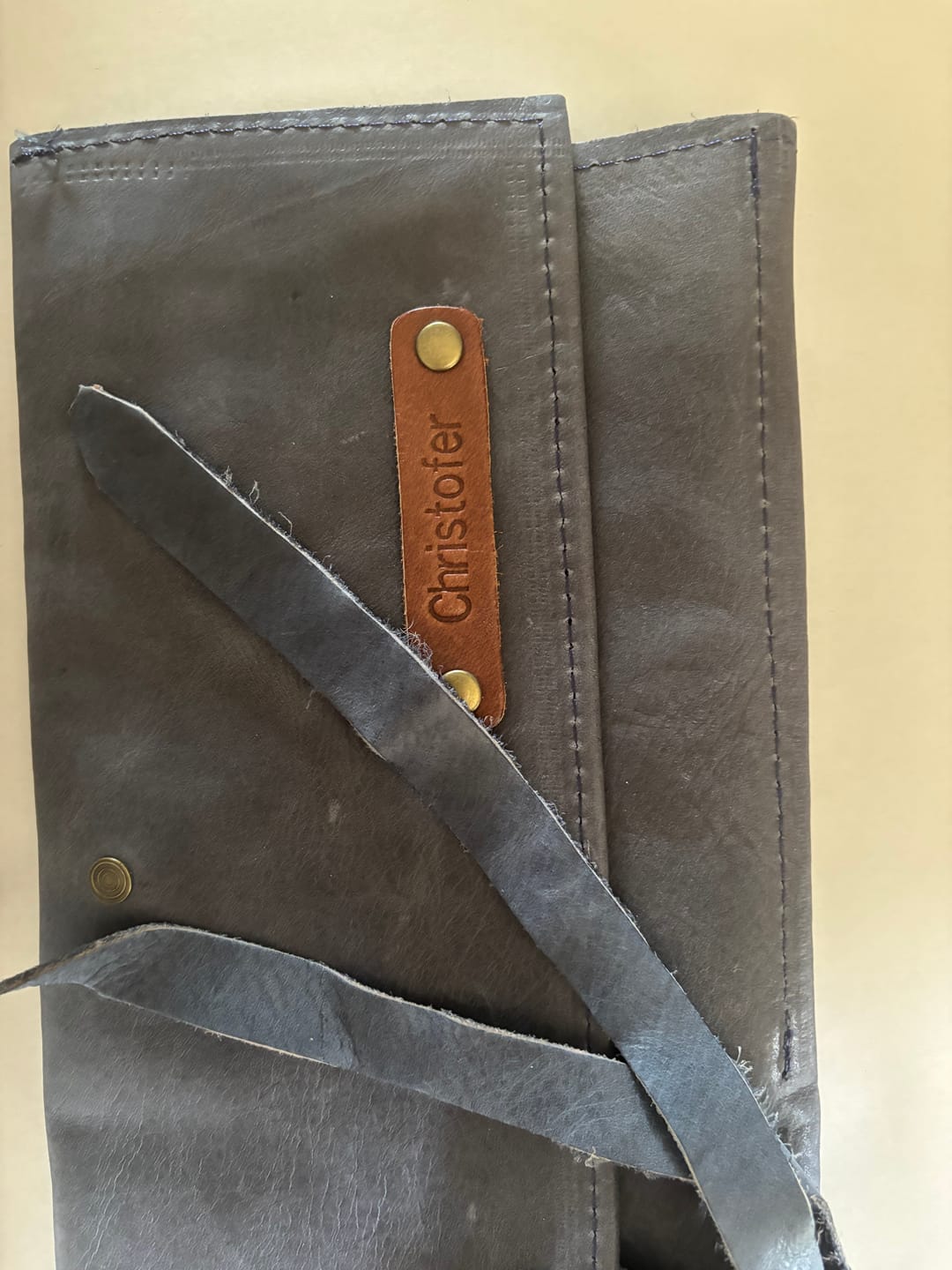 Customer photo review of Leather Chef Roll