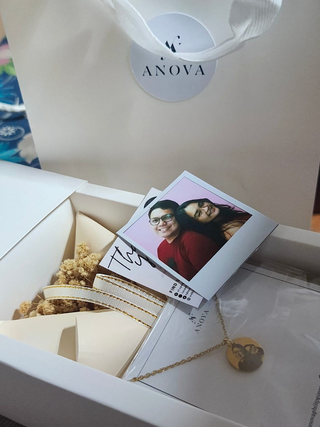 Customer photo review of Portrait Necklace