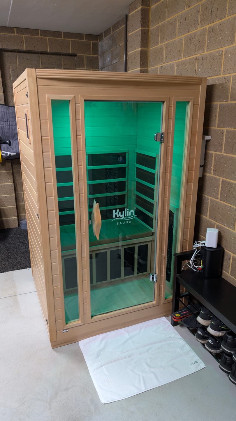 Customer photo review of Kylin Full Spectrum Low EMF Carbon Far Infrared Sauna 2 people - K8200 FS