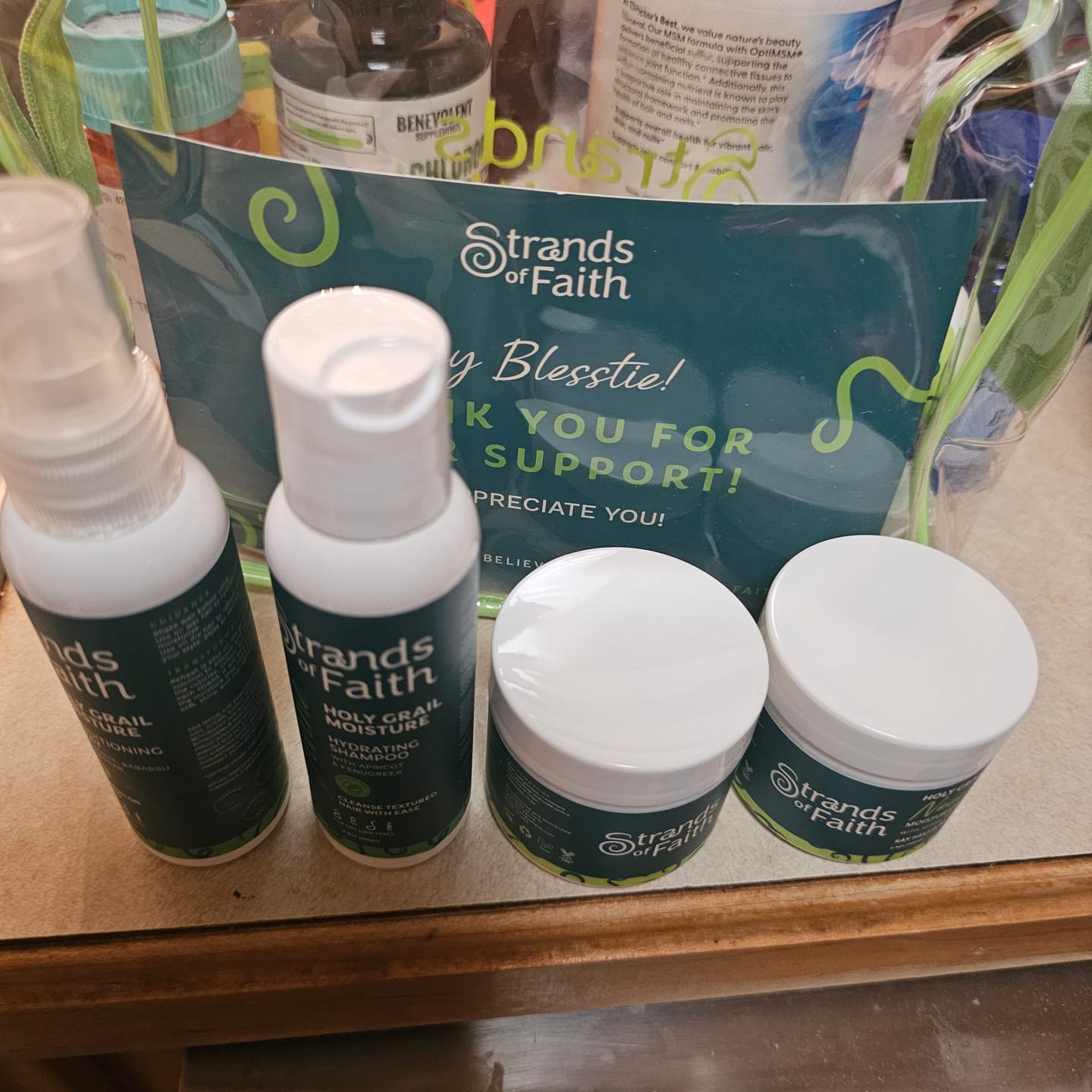 Customer photo review of Big Faith Travel Size/Sample Set