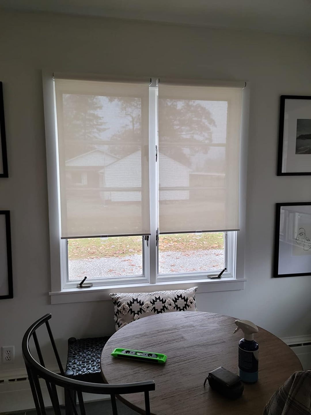 Customer photo review of Ready Made 5% Openness Light Filtering Roller Shades