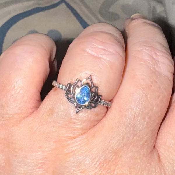 Customer photo review of 2026 Begin Again Sterling Silver Lotus Ring