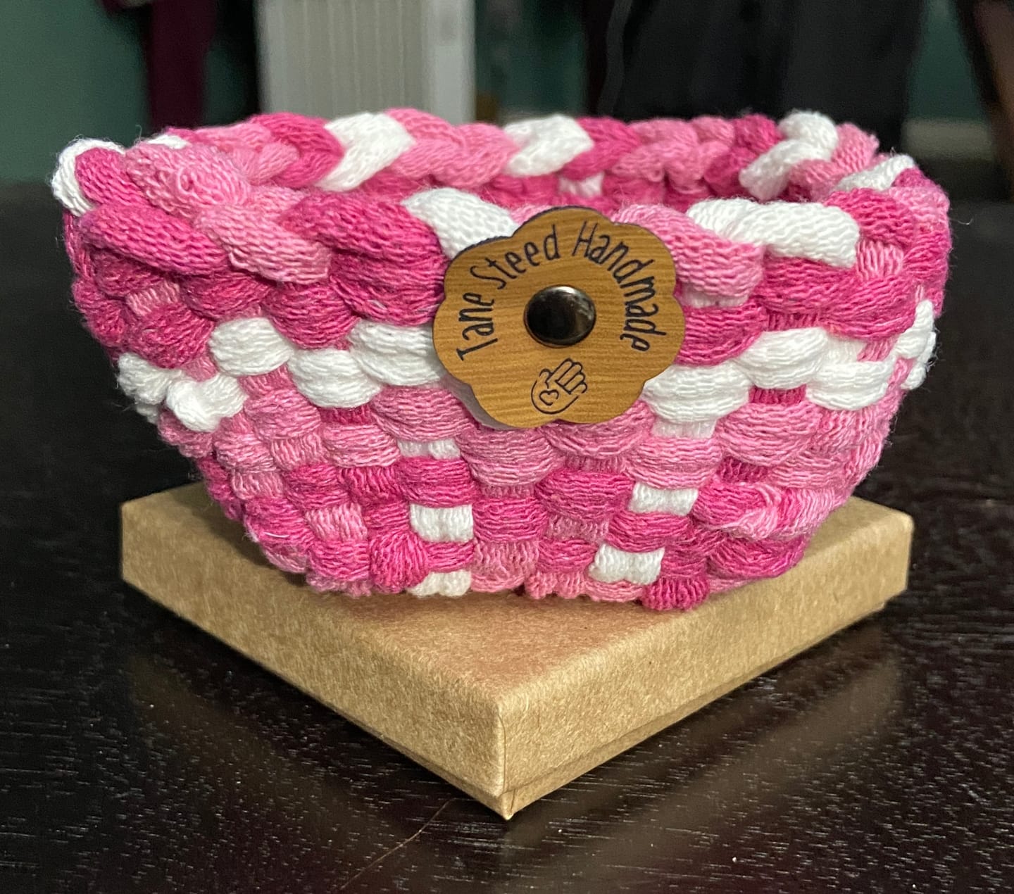 Customer photo review of Custom 1" x 1" Flower Tags for Handmade Gifts and Crafts