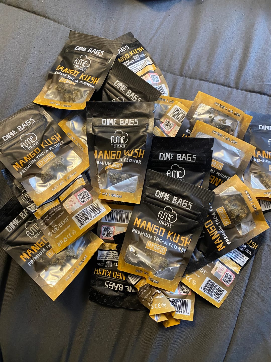 Customer photo review of Fume Mango Kush – 1g Premium THCA Hybrid Flower