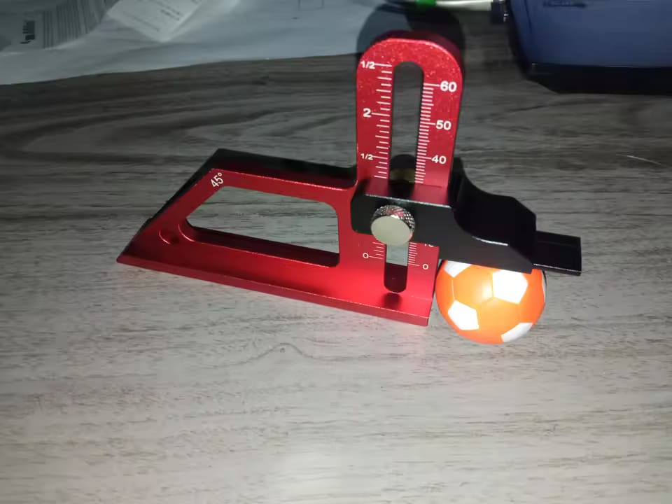 Customer photo review of PROMASTERTOOL™ Adjustable Table Saw Depth Gauge