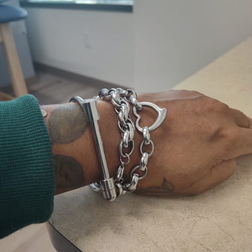 Customer photo review of Audra Bracelet Stack