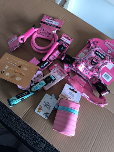 Customer photo review of 4ft Rope Lead - Mean Girls - Pink and Black