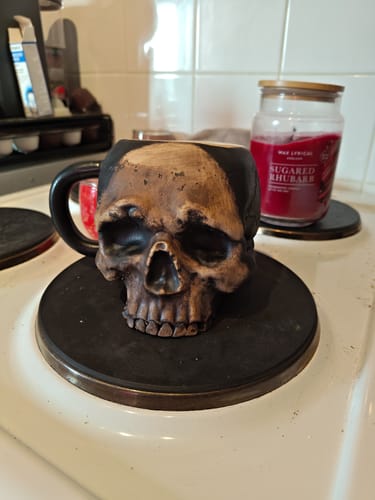 Customer photo review of Skull Mug - Ghost Edition