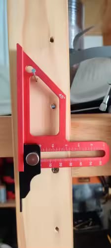 Customer photo review of PROMASTERTOOL™ Adjustable Table Saw Depth Gauge