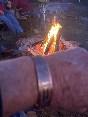 Customer photo review of MasonicMan Engraved Square and Compass Pure Copper Bracelet
