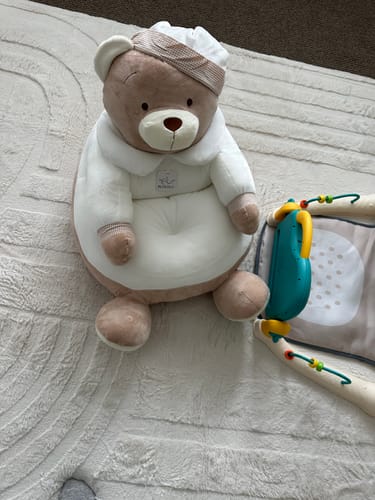 Customer photo review of Baby & Toddler Cuddle Chair | White & Beige