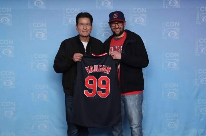 Customer photo review of Ricky Vaughn Wild Thing Indians Baseball Jersey
