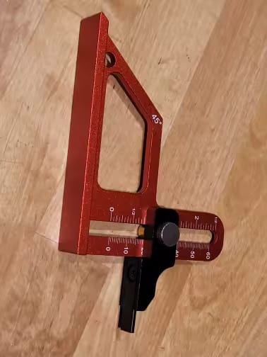 Customer photo review of PROMASTERTOOL™ Adjustable Table Saw Depth Gauge