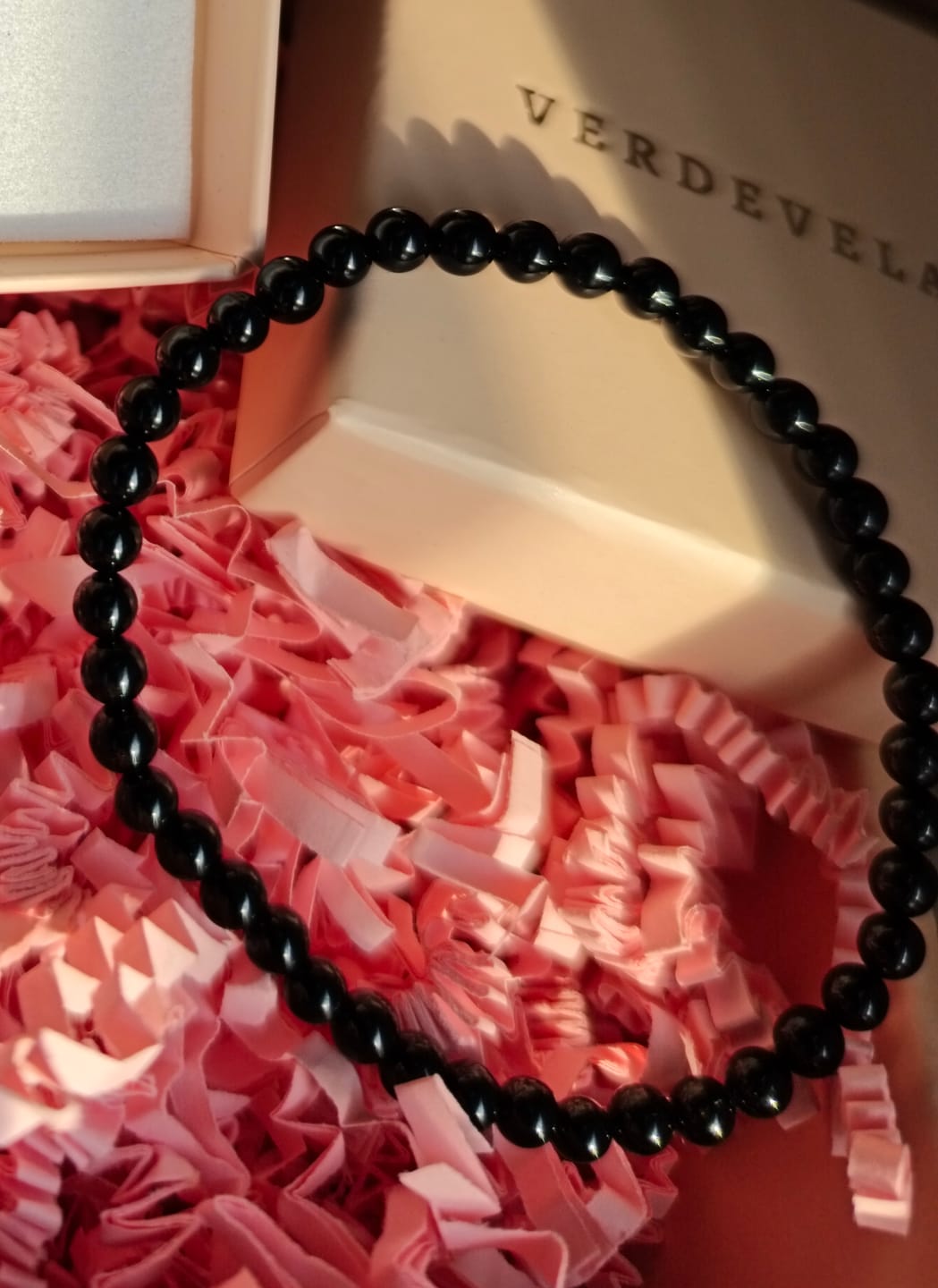 Customer photo review of Pulsera Turmalina negra | 4mm | Limpieza - Protección