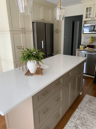 Customer photo review of 25" Wide Base Cabinet With Drawer On Top - Painted Doors