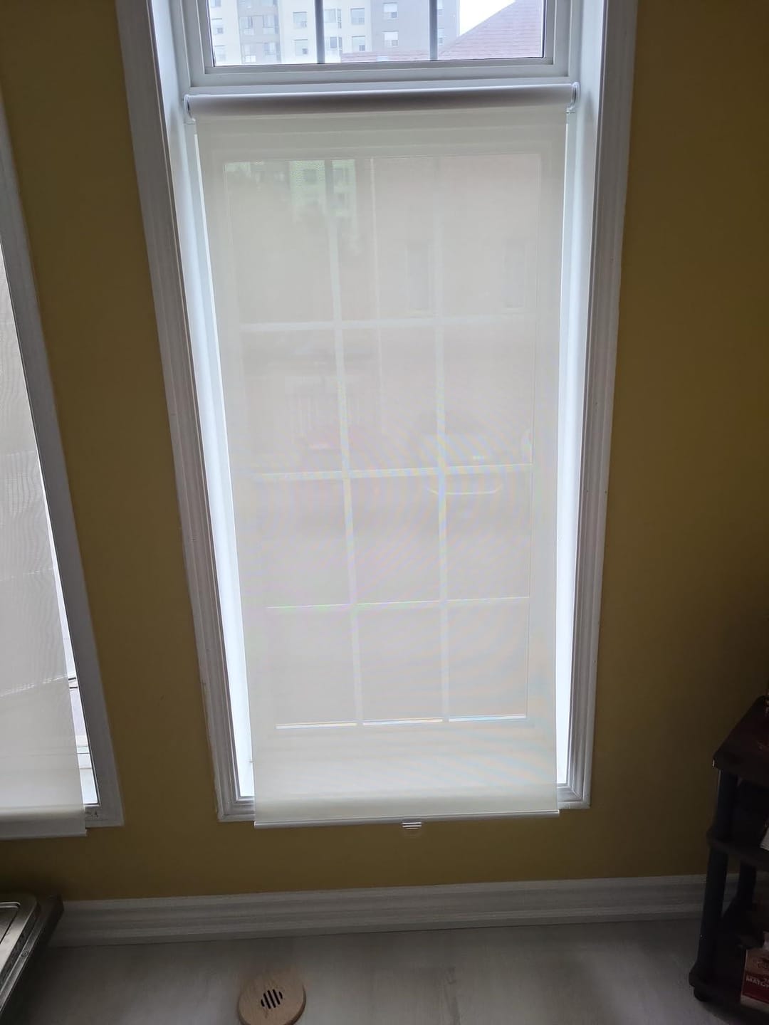 Customer photo review of Ready Made 5% Openness Light Filtering Roller Shades