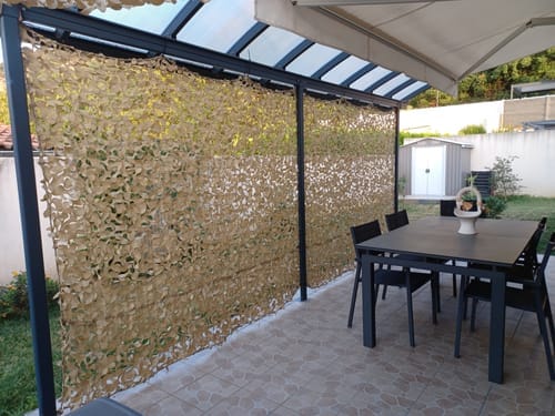 Customer photo review of Filet de camouflage renforcé sable