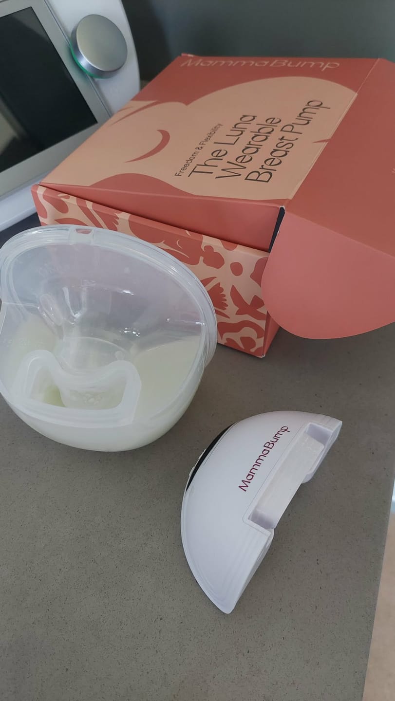 Customer photo review of The Luna© Wearable Breast Pump