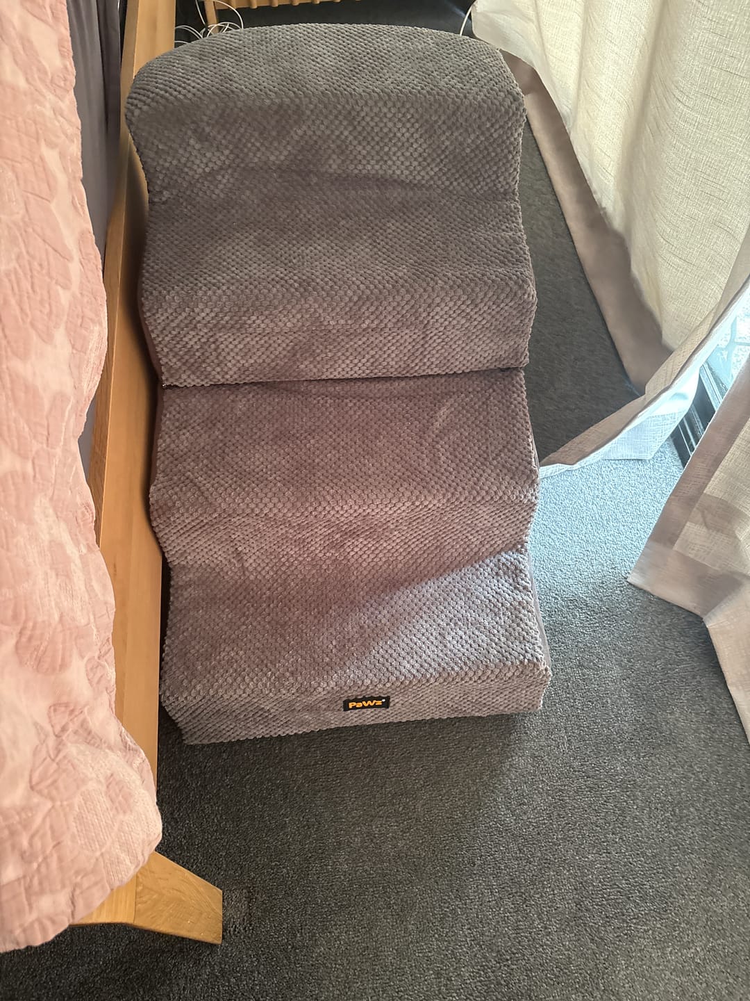 Customer photo review of Non-Slip Foam Pet Stairs