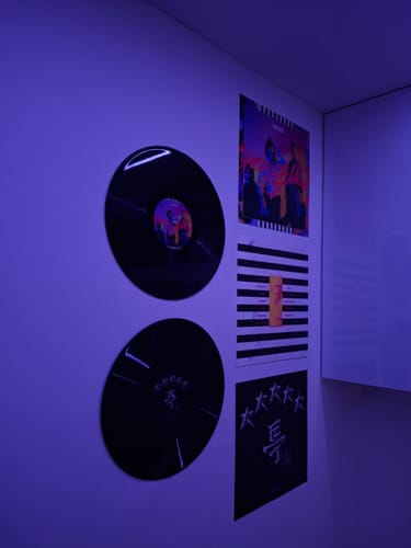 Customer photo review of CUSTOM VINYL RECORDS - WALL DECOR