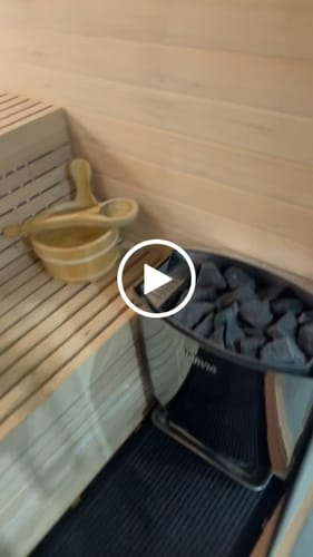Customer video review of 4-6 Person Traditional Sauna - 6kw Harvia Heater